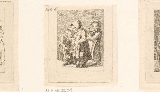 Three Girls with Dolls
