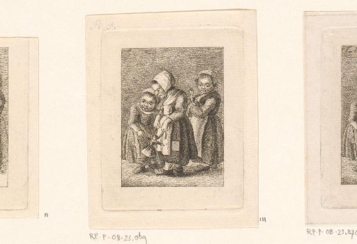 Three Girls with Dolls