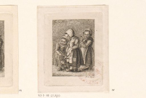 Three Girls with Dolls