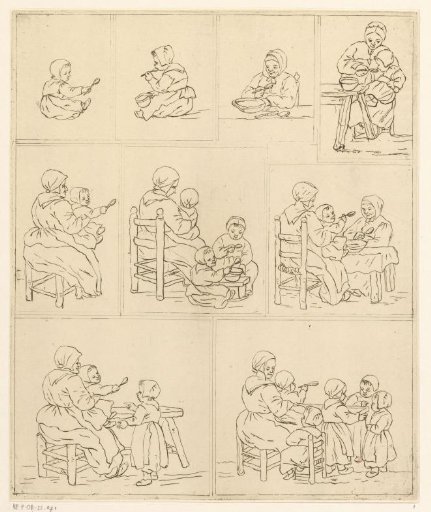 Nine Representations of Eating with a Spoon