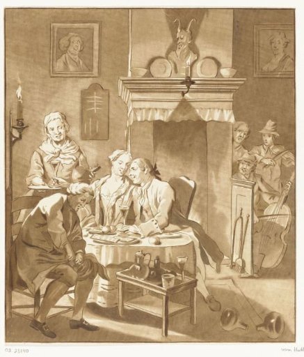 Interior with Drinking Couple