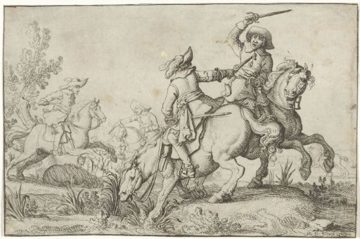 Fight between two riders