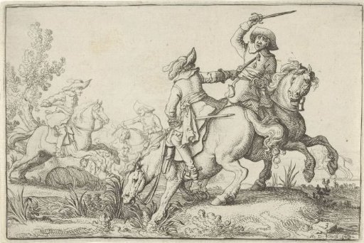 Fight between two riders