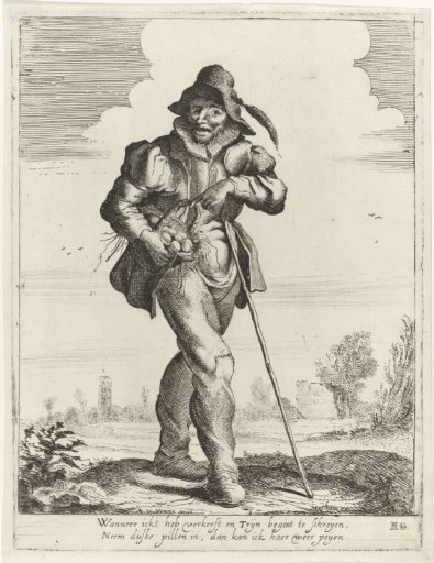 Peasant with Eggs in a Basket