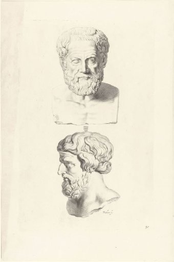 Busts of Two Men with Beards