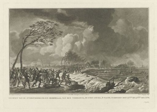 Dike breach at Gouda, 1776