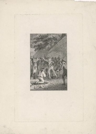 Riot around an execution