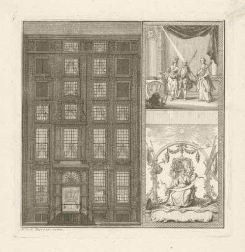 Illumination of the house of Mr. J.A. Scholten van Aschat in Amsterdam, 1766