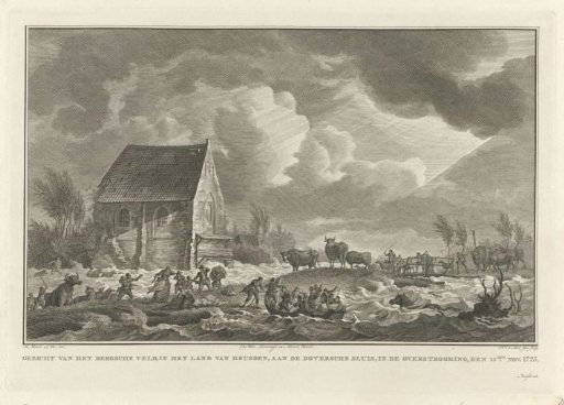 Flood of the Bergse Veld in the Land of Heusden, 15 November 1775