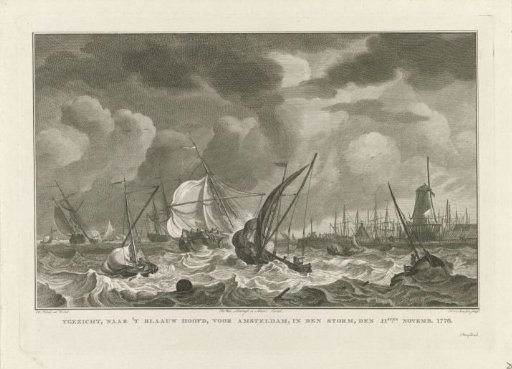 Storm on the IJ at the Blauwhoofd of Amsterdam, 1776
