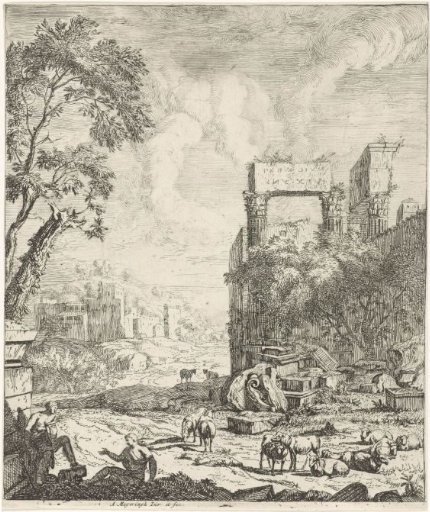 Landscape with Shepherds and a Flock