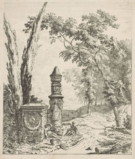 Landscape with Resting People at a Tomb