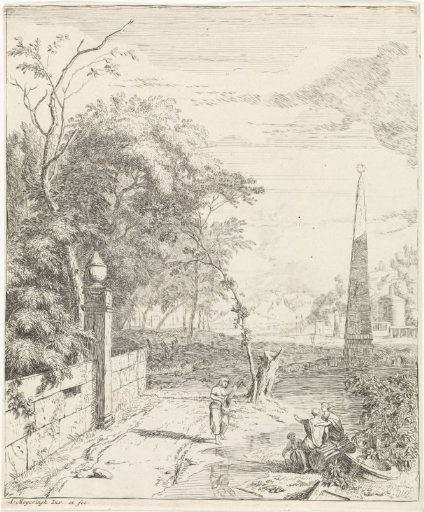 Landscape with an Obelisk