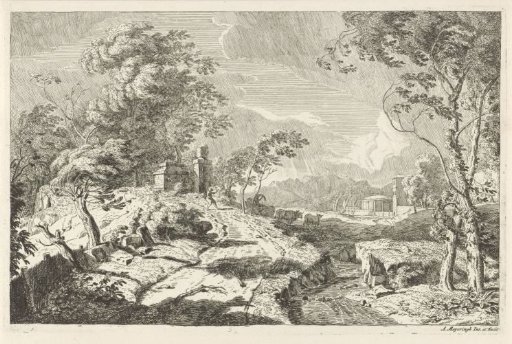 Hilly Landscape in a Storm