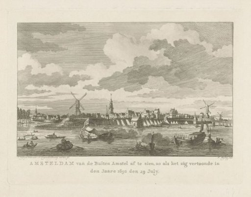 View of Amsterdam from the Buiten-Amstel, 1650