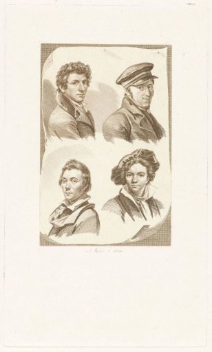 Four artist portraits