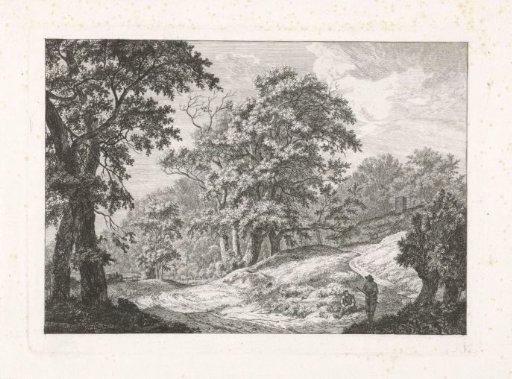 Landscape with Two Figures Beside the Road