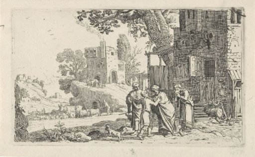 Tobias and the Angel Taking Leave of Tobit and Anna