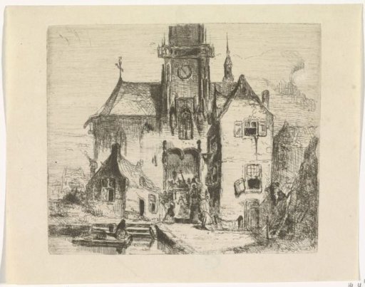Procession in the Doorway of a Church