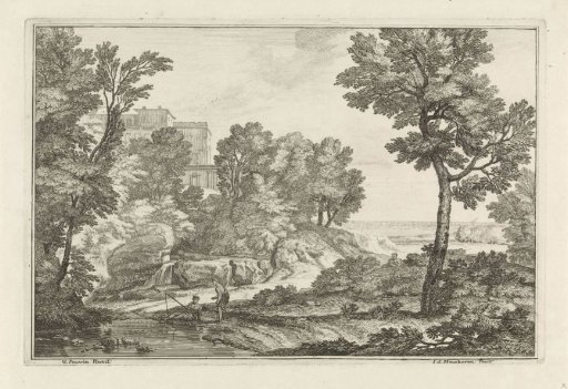 Landscape with an angler
