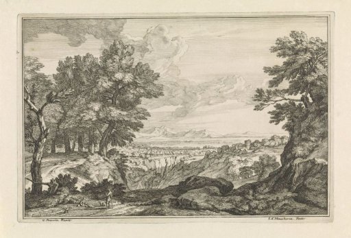 Landscape with a ravine