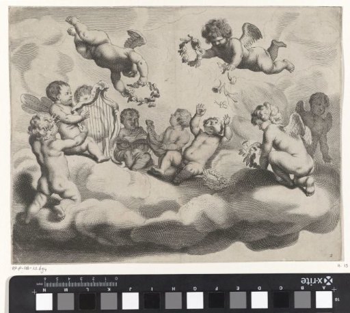 Putti on a cloud
