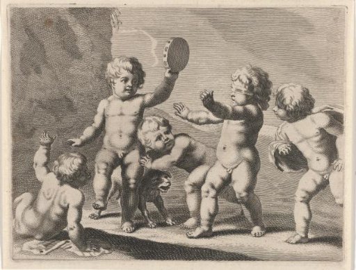 Children Playing Blind Man's Bluff