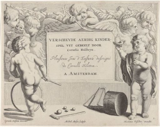 Child with a Hoop and Child with a Ball