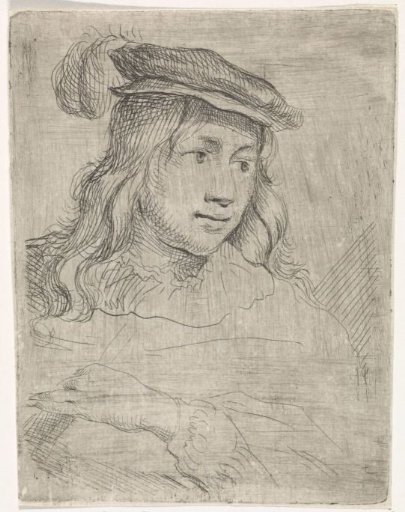 Boy with a Feather on His Cap