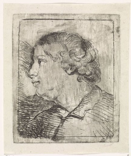 Young Man with a Flat Collar