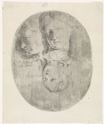 Sketches of Three Heads