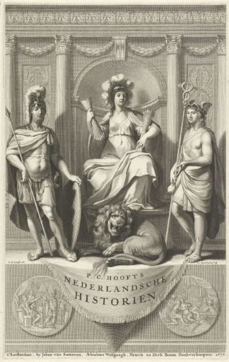 Dutch Maiden flanked by Mars and Mercury