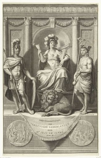 Dutch Maiden flanked by Mars and Mercury