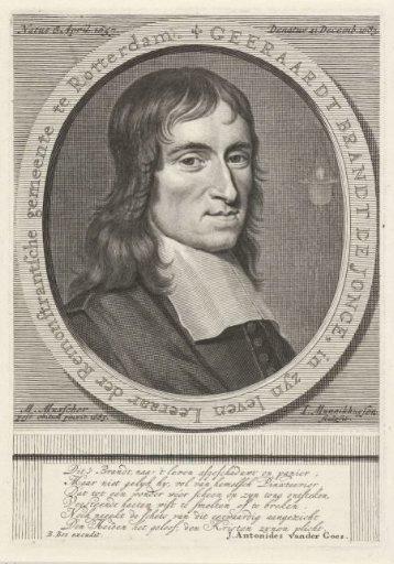 Portrait of Geeraert Brandt (II)