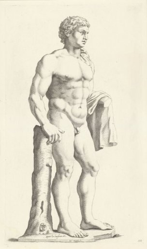 Statue of a young man