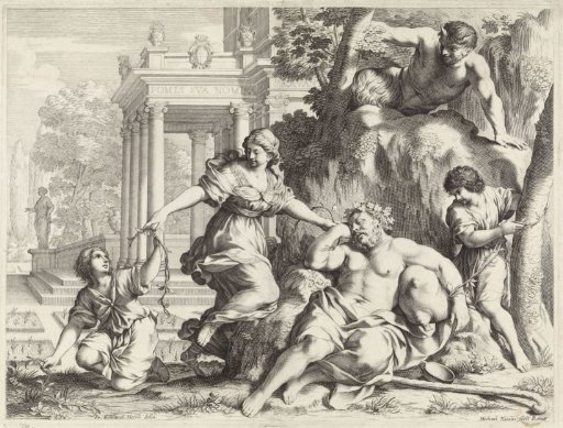 Sleeping Silenus bound
