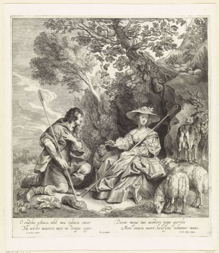 Coridon and Sylvia with the sheep
