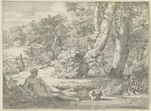 Venus and Amor by the Water