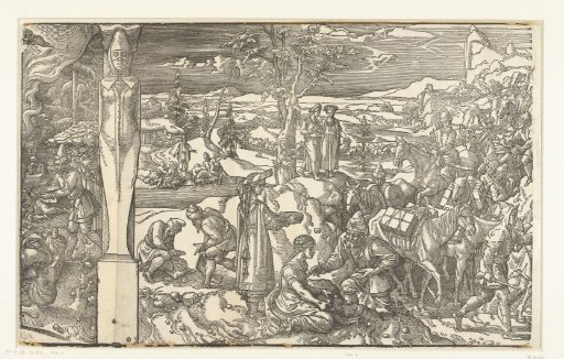 Caravan of travellers