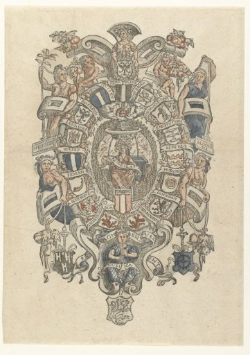 Design for the Coat of Arms of the Dordrecht Rhetoricians' Chamber De Fonteynisten