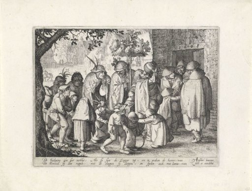 Procession of Lepers in a Village