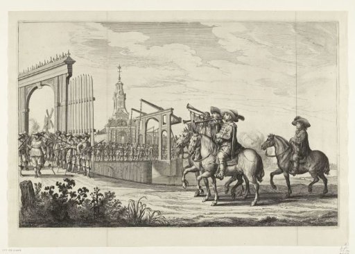 Entry of Maria de' Medici into Amsterdam (Plate 1), 1638