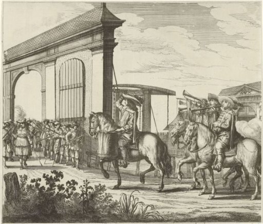 Entry of Maria Henrietta Stuart, Princess of Orange into Amsterdam (Plate 1)