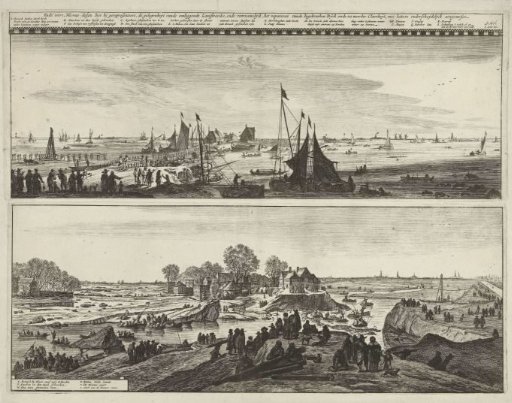Repair work on the breached Sint-Antoniesdijk