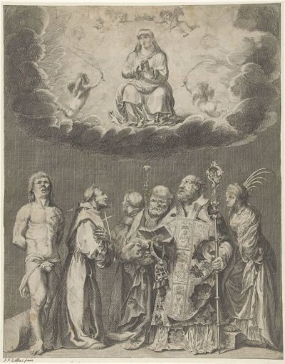 Mary with Saints