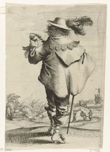 Man seen from the back