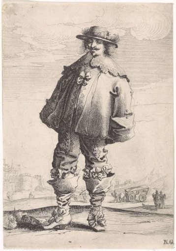 Standing man in costume