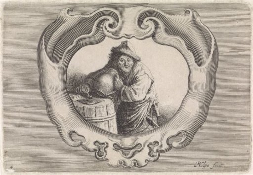 Peasant with jug and pipe