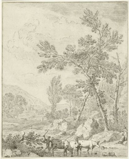 Landscape with a brook