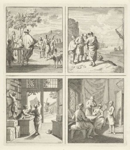 Ruler / Shell collectors / Shop / Old people give advice to a young man